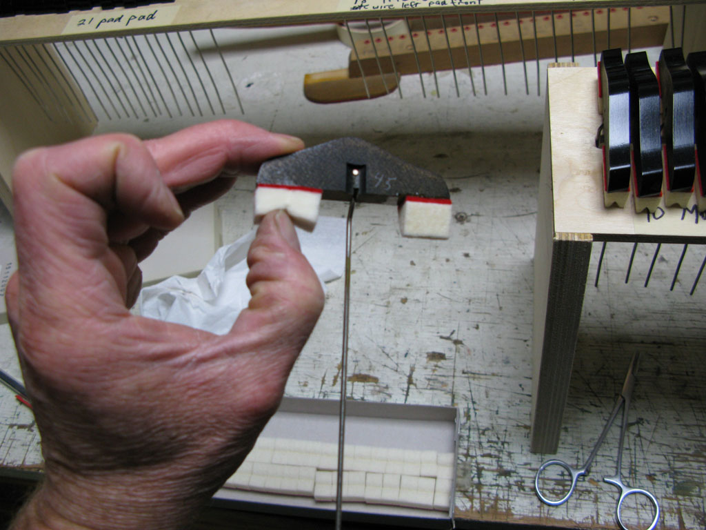 Piano refelting process - step 3