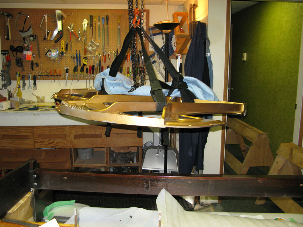 The piano structural rebuilding process - step 1