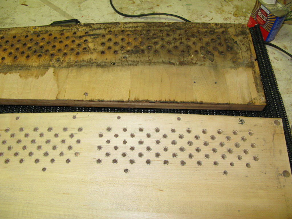 The piano structural rebuilding process - step 5