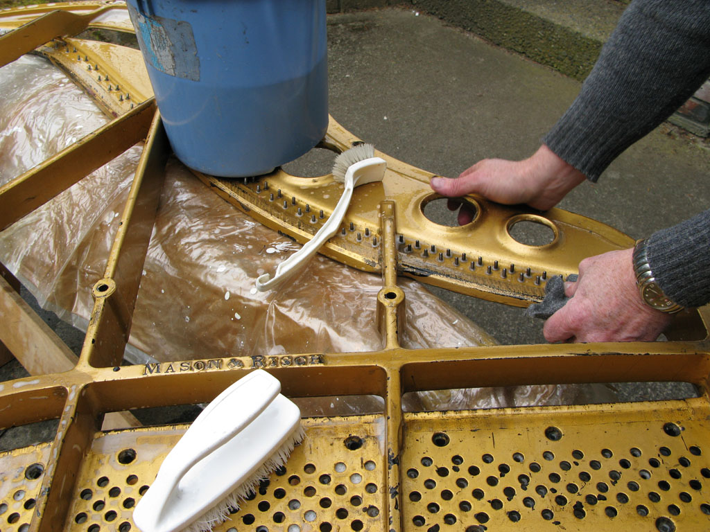 The piano structural rebuilding process - step 10