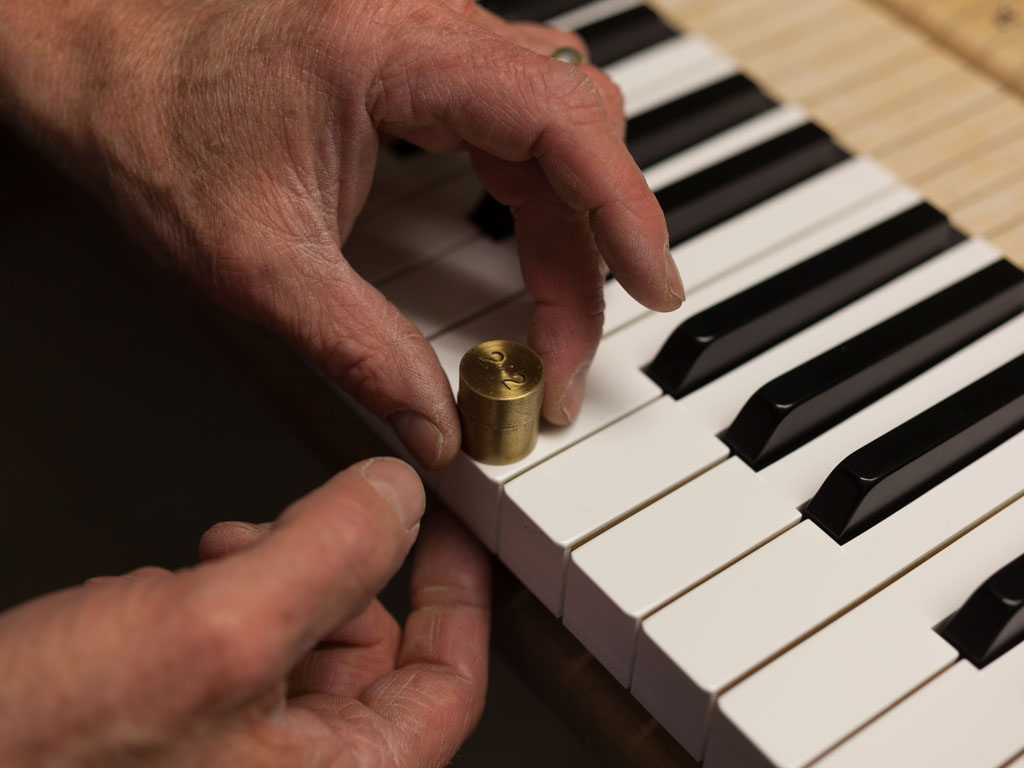 Piano touch weight process - step 10