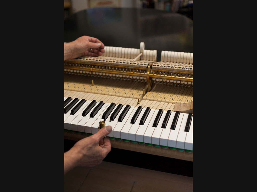 Piano touch weight process - step 11